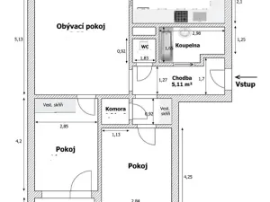 Prodej bytu 3+1, Šumperk, Pod Senovou, 71 m2