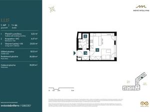 Prodej bytu 1+kk, Brno, Nad Pisárkami, 35 m2