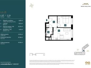 Prodej bytu 2+kk, Brno, Nad Pisárkami, 57 m2