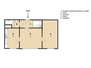 Pronájem bytu 2+1, Uničov, Nemocniční, 44 m2