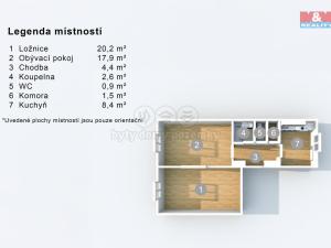 Prodej bytu 2+1, Ústí nad Labem - Střekov, Železničářská, 60 m2
