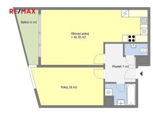 Pronájem bytu 2+kk, Praha - Dolní Počernice, Černodolská, 59 m2