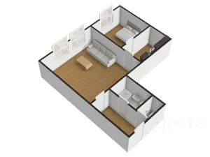 Pronájem bytu 2+1, Praha - Vinohrady, Americká, 46 m2