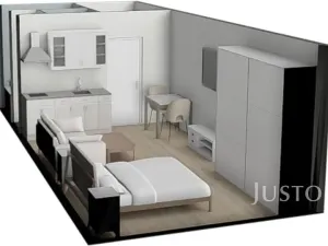 Prodej bytu 1+kk, Písek, třída Přátelství, 26 m2