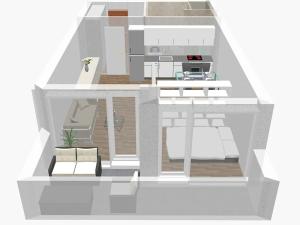 Pronájem bytu 1+kk, Brno, Hybešova, 46 m2
