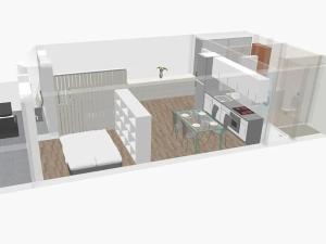 Pronájem bytu 1+kk, Brno, Hybešova, 46 m2