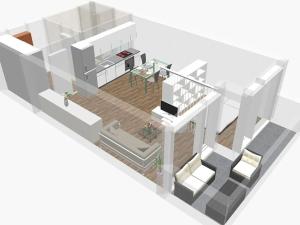 Pronájem bytu 1+kk, Brno, Hybešova, 46 m2