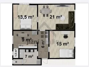 Prodej bytu 3+1, Písek, Preslova, 73 m2