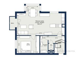 Pronájem bytu 2+kk, Praha - Záběhlice, Mattioliho, 61 m2