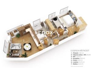 Prodej bytu 3+kk, Praha - Hostivař, náměstí Přátelství, 67 m2