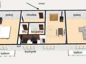 Prodej bytu 2+1, Javornice, 66 m2