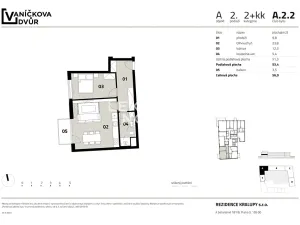 Prodej bytu 2+kk, Kralupy nad Vltavou, Husova, 53 m2