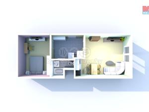 Prodej bytu 2+kk, Děčín - Děčín V-Rozbělesy, Závodní, 43 m2