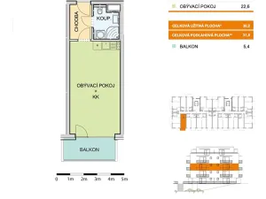 Prodej bytu 1+kk, Olomouc, Aloise Rašína, 31 m2