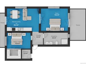 Pronájem bytu 3+kk, Říčany - Jažlovice, Jažlovická, 70 m2