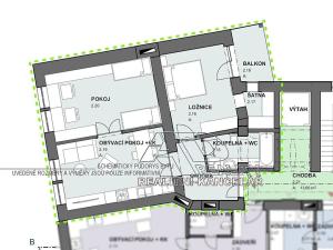 Pronájem bytu 3+kk, České Budějovice, Fráni Šrámka, 66 m2