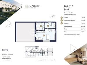 Prodej bytu 1+kk, Praha - Satalice, Za Novákovou zahradou, 30 m2
