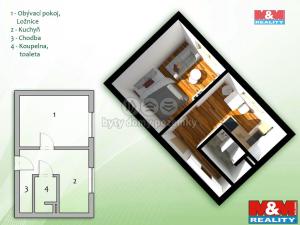 Prodej bytu 1+1, Hradec Králové - Moravské Předměstí, Sezemická, 33 m2