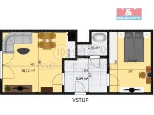 Prodej bytu 2+kk, Děčín - Děčín V-Rozbělesy, Závodní, 42 m2