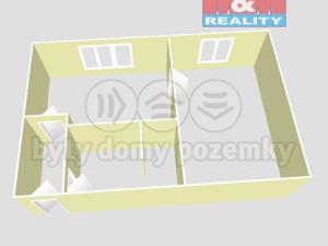 Pronájem bytu 1+1, Písek - Budějovické Předměstí, třída Přátelství, 36 m2