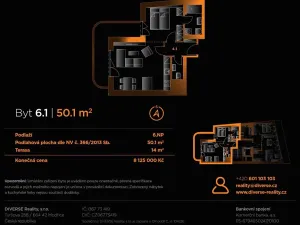 Prodej bytu 2+kk, Brno, Rostislavovo náměstí, 50 m2