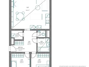Pronájem bytu 3+kk, Praha - Krč, Hudečkova, 84 m2