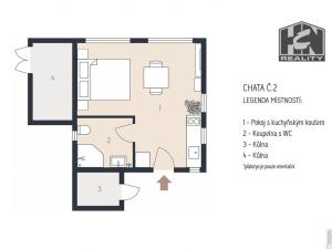 Prodej chaty, Frýdštejn - Roudný, 57 m2