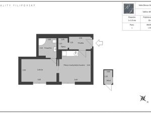 Prodej bytu 1+1, Velké Březno, 32 m2