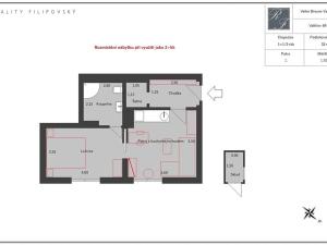 Prodej bytu 1+1, Velké Březno, 32 m2