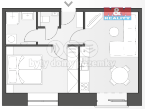 Pronájem bytu 2+kk, Nový Jičín, Palackého, 42 m2