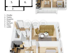 Prodej bytu 2+1, Beroun - Beroun-Město, Slapská, 47 m2