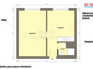 Pronájem bytu 1+1, Mariánské Lázně - Úšovice, Podhorská, 40 m2