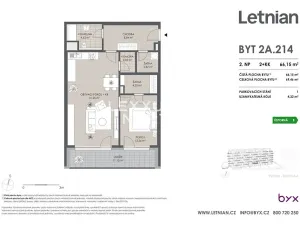 Prodej bytu 2+kk, Praha - Letňany, Tupolevova, 69 m2