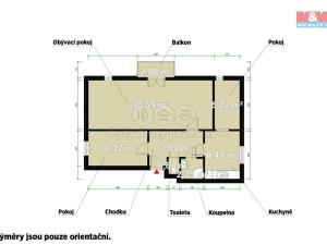 Prodej bytu 2+1, Strunkovice nad Blanicí, Protivecká, 66 m2