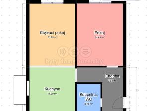 Pronájem bytu 2+1, Havířov - Podlesí, Kosmonautů, 45 m2