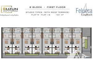 Prodej bytu 1+kk, Trikomo, Kypr, 46 m2