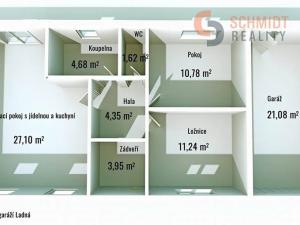 Prodej rodinného domu, Ladná, Palašovská, 86 m2