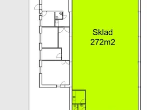 Pronájem skladu, Praha - Horní Počernice, Ve žlíbku, 272 m2