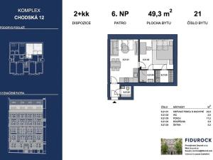 Pronájem bytu 2+kk, Praha - Vinohrady, Chodská, 49 m2