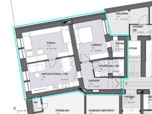 Pronájem atypického bytu, České Budějovice, Fráni Šrámka, 65 m2