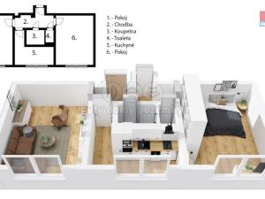 Prodej bytu 2+1, Praha - Holešovice, U průhonu, 56 m2