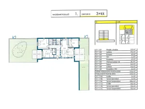Pronájem bytu 4+kk, Praha - Vysočany, Strnadových, 119 m2