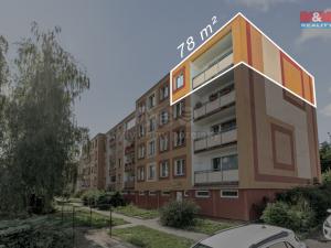 Prodej bytu 3+1, Ústí nad Labem - Krásné Březno, Obvodová, 78 m2