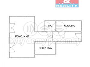 Pronájem bytu 1+kk, Příbram - Příbram VIII, Budovatelů, 20 m2