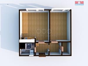 Prodej bytu 2+kk, Teplice - Trnovany, U Červeného kostela, 43 m2