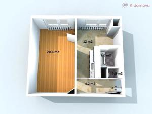 Prodej bytu 1+1, Brno, Kunštátská, 40 m2