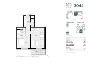 Prodej bytu 2+kk, Praha - Stodůlky, 54 m2