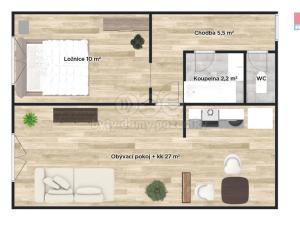 Prodej bytu 2+kk, Kolín - Kolín V, Podskalská, 45 m2