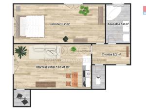 Prodej bytu 2+kk, Milovice - Mladá, Armádní, 52 m2