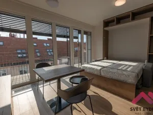 Pronájem bytu 1+kk, Praha - Holešovice, V háji, 40 m2